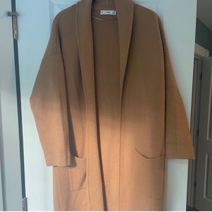 MANGO long knit Carmel jacket